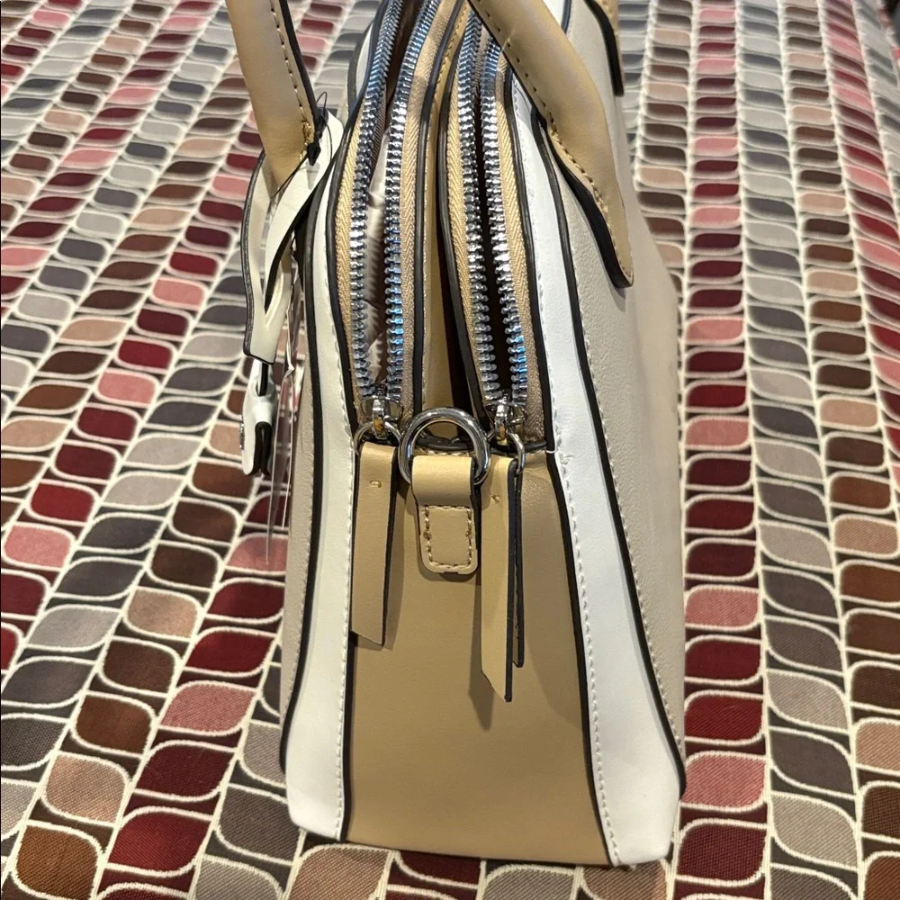 NWT Nine West Gertrude 3 Compartment Color Block Dome Satchel